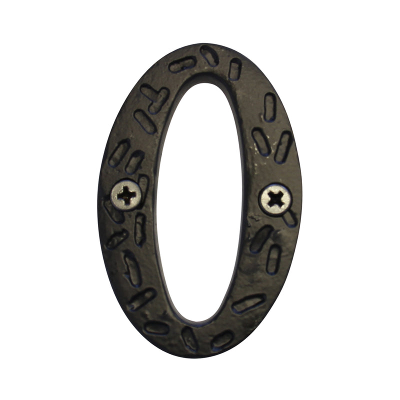 Letter IR5900 Rustic, Serif House Letter, Black