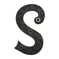 Letter IR5900 Rustic, Serif House Letter, Black