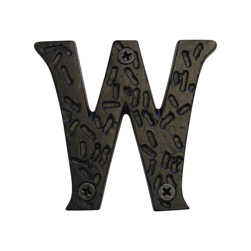 Letter IR5900 Rustic, Serif House Letter, Black