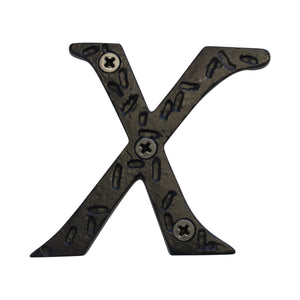 Letter IR5900 Rustic, Serif House Letter, Black