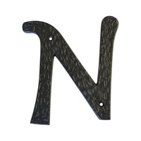 Letter IR830 Vintage, Serif House Letter, Black