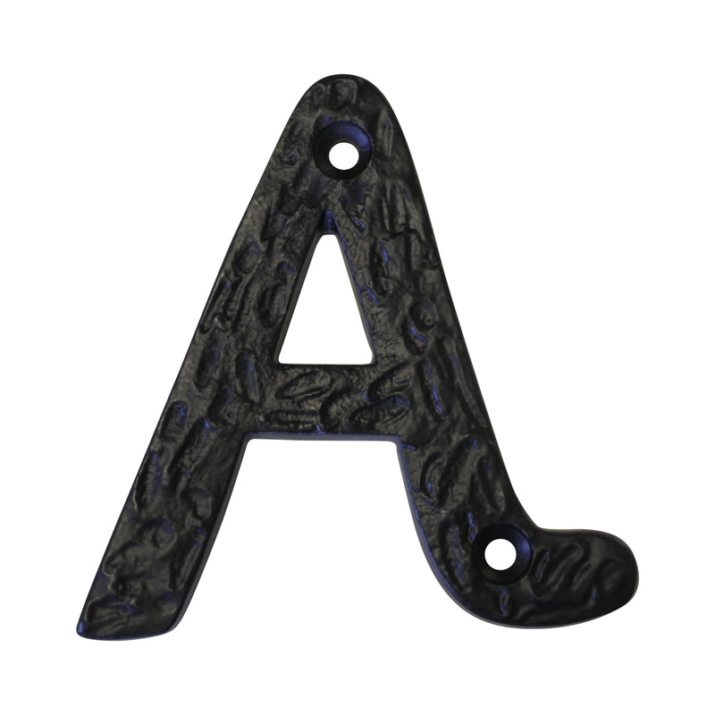Letter IR830 Vintage, Serif House Letter, Black