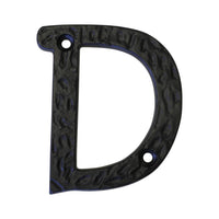 Letter IR830 Vintage, Serif House Letter, Black