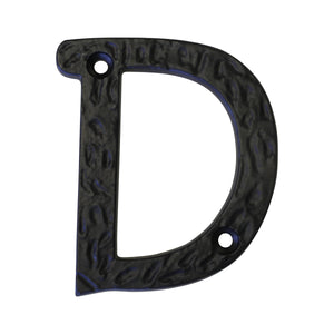 Letter IR830 Vintage, Serif House Letter, Black