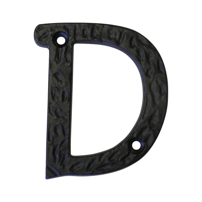 Letter IR830 Vintage, Serif House Letter, Black