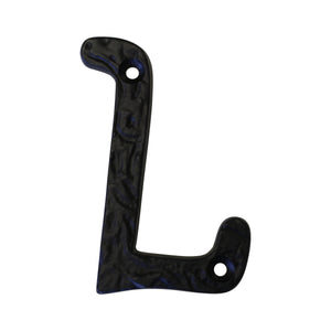 Letter IR830 Vintage, Serif House Letter, Black
