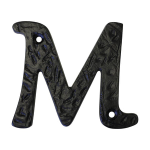 Letter IR830 Vintage, Serif House Letter, Black
