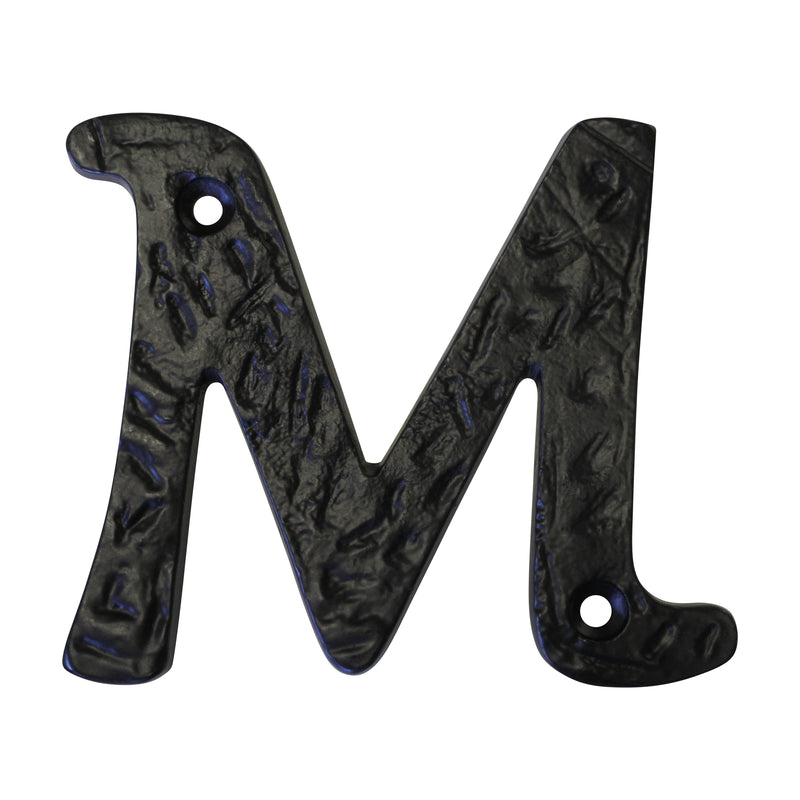 Letter IR830 Vintage, Serif House Letter, Black