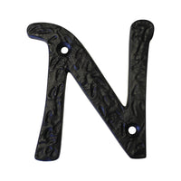Letter IR830 Vintage, Serif House Letter, Black