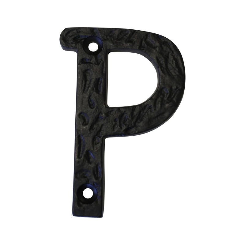 Letter IR830 Vintage, Serif House Letter, Black