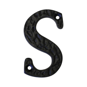 Letter IR830 Vintage, Serif House Letter, Black