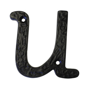 Letter IR830 Vintage, Serif House Letter, Black