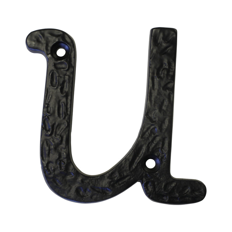 Letter IR830 Vintage, Serif House Letter, Black