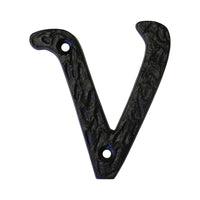 Letter IR830 Vintage, Serif House Letter, Black