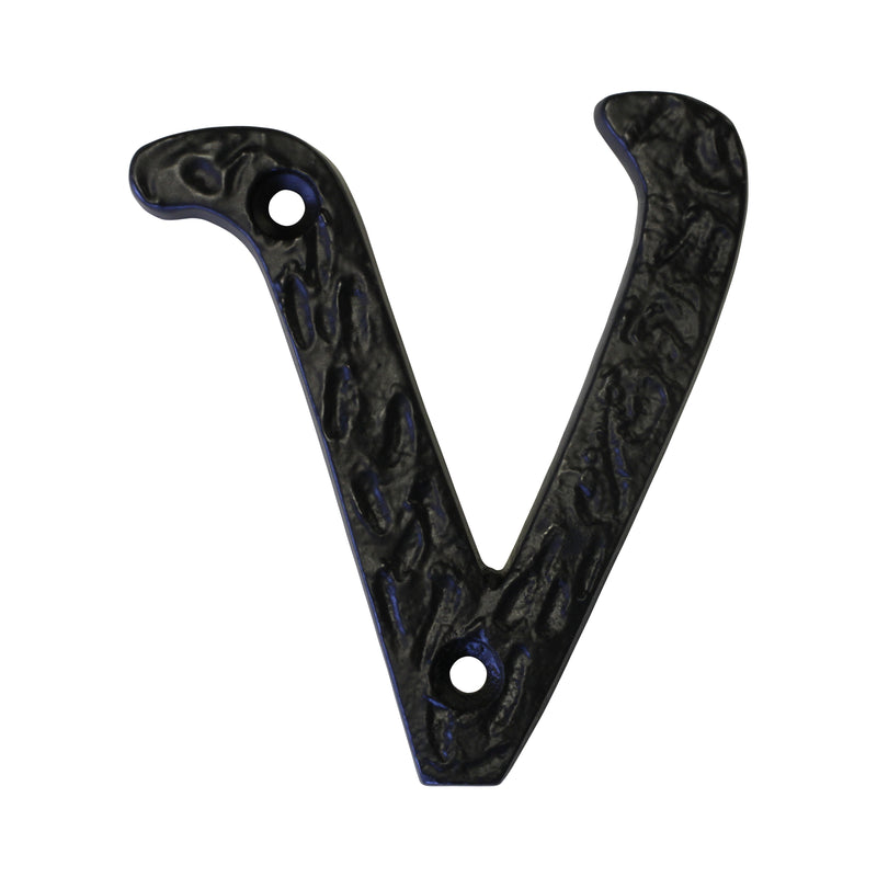 Letter IR830 Vintage, Serif House Letter, Black