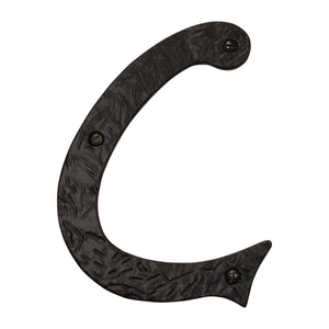 Letter IR860 Vintage, Serif House Letter, Black