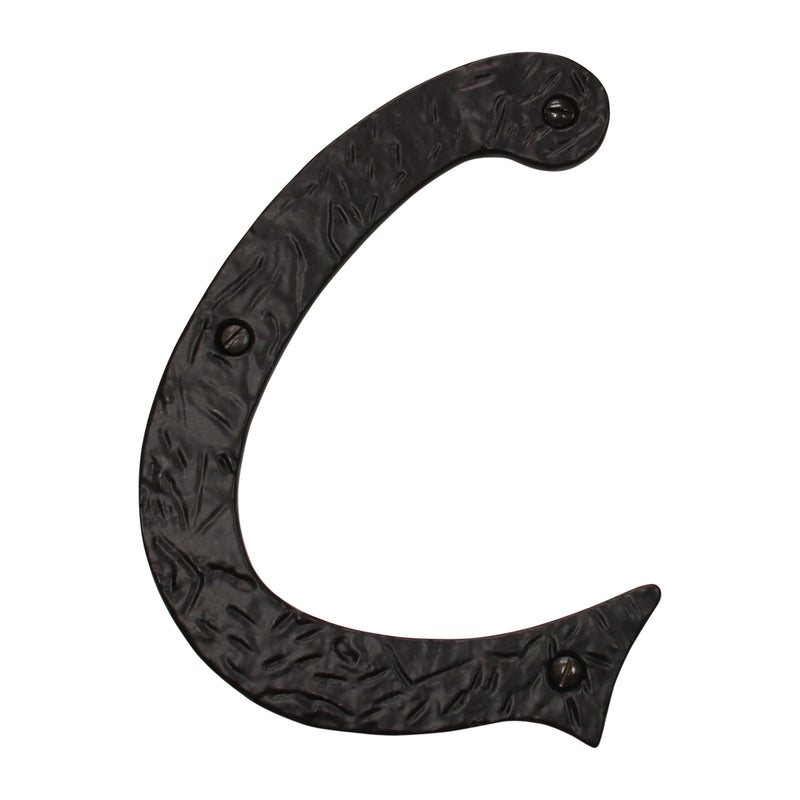 Letter IR860 Vintage, Serif House Letter, Black