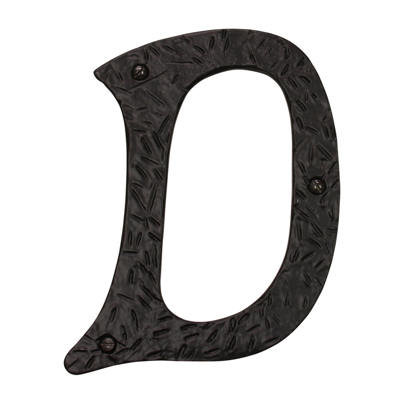 Letter IR860 Vintage, Serif House Letter, Black