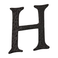 Letter IR860 Vintage, Serif House Letter, Black