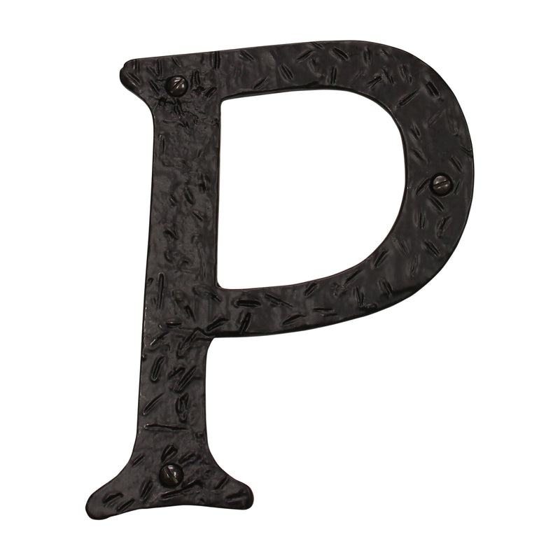 Letter IR860 Vintage, Serif House Letter, Black