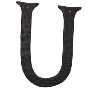 Letter IR860 Vintage, Serif House Letter, Black