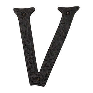 Letter IR860 Vintage, Serif House Letter, Black