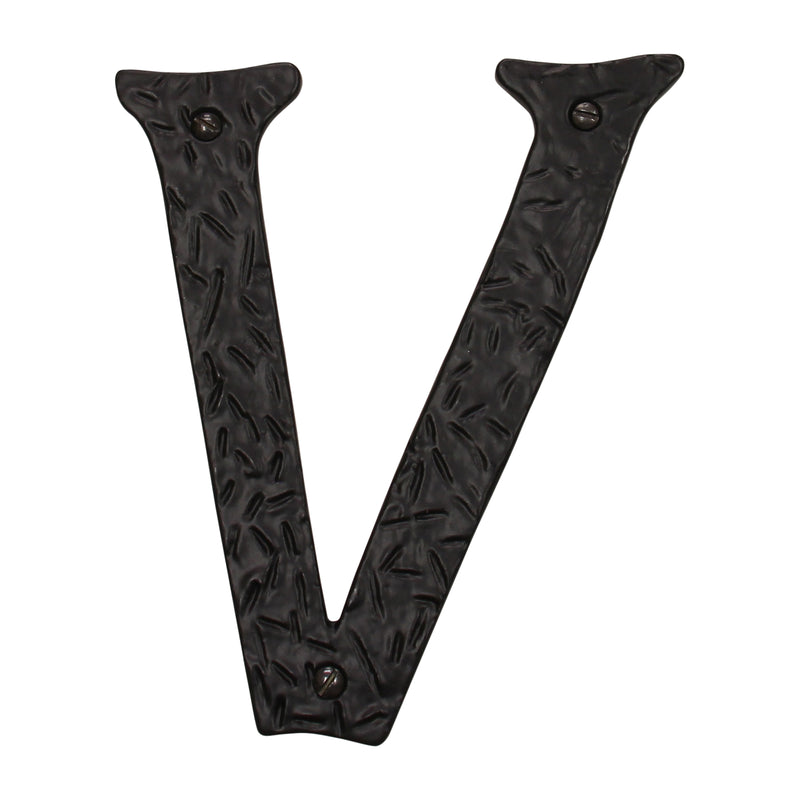 Letter IR860 Vintage, Serif House Letter, Black