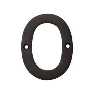 Number BR2270 Modern, Serif House Number, Oil Bronzed Black
