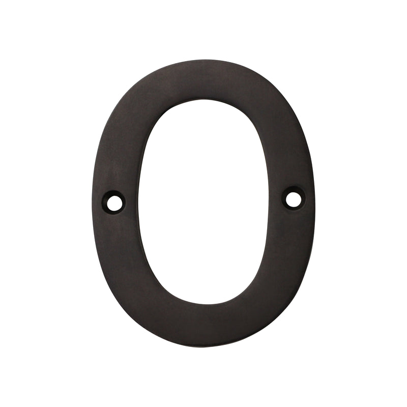 Number BR2270 Modern, Serif House Number, Oil Bronzed Black