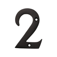 Number BR2270 Modern, Serif House Number, Oil Bronzed Black