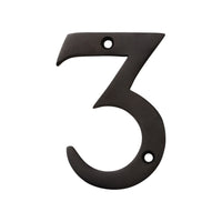 Number BR2270 Modern, Serif House Number, Oil Bronzed Black