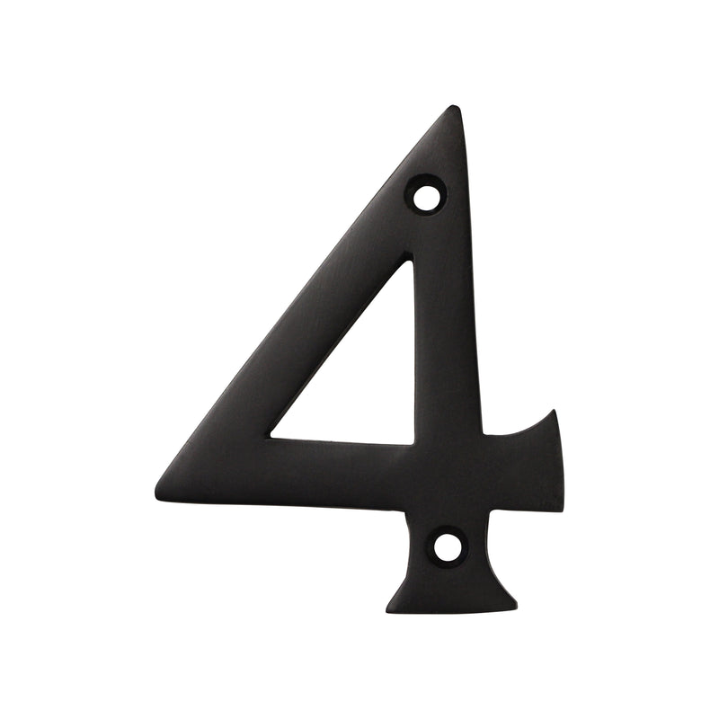 Number BR2270 Modern, Serif House Number, Oil Bronzed Black