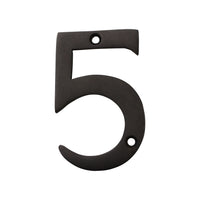 Number BR2270 Modern, Serif House Number, Oil Bronzed Black