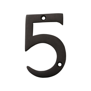 Number BR2270 Modern, Serif House Number, Oil Bronzed Black