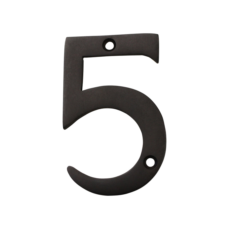 Number BR2270 Modern, Serif House Number, Oil Bronzed Black