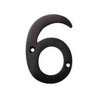 Number BR2270 Modern, Serif House Number, Oil Bronzed Black