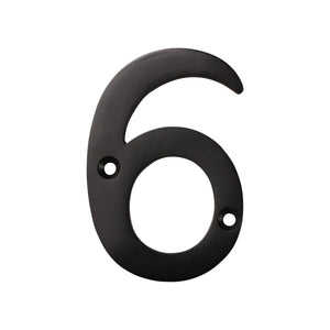 Number BR2270 Modern, Serif House Number, Oil Bronzed Black