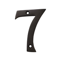 Number BR2270 Modern, Serif House Number, Oil Bronzed Black