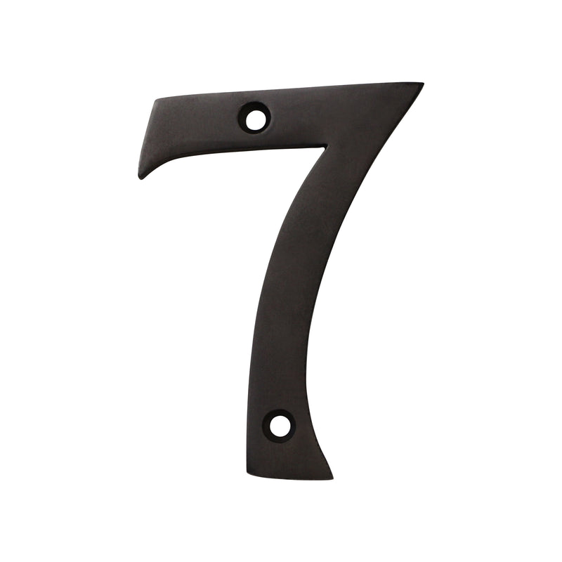 Number BR2270 Modern, Serif House Number, Oil Bronzed Black