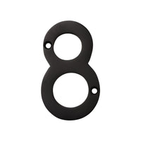 Number BR2270 Modern, Serif House Number, Oil Bronzed Black