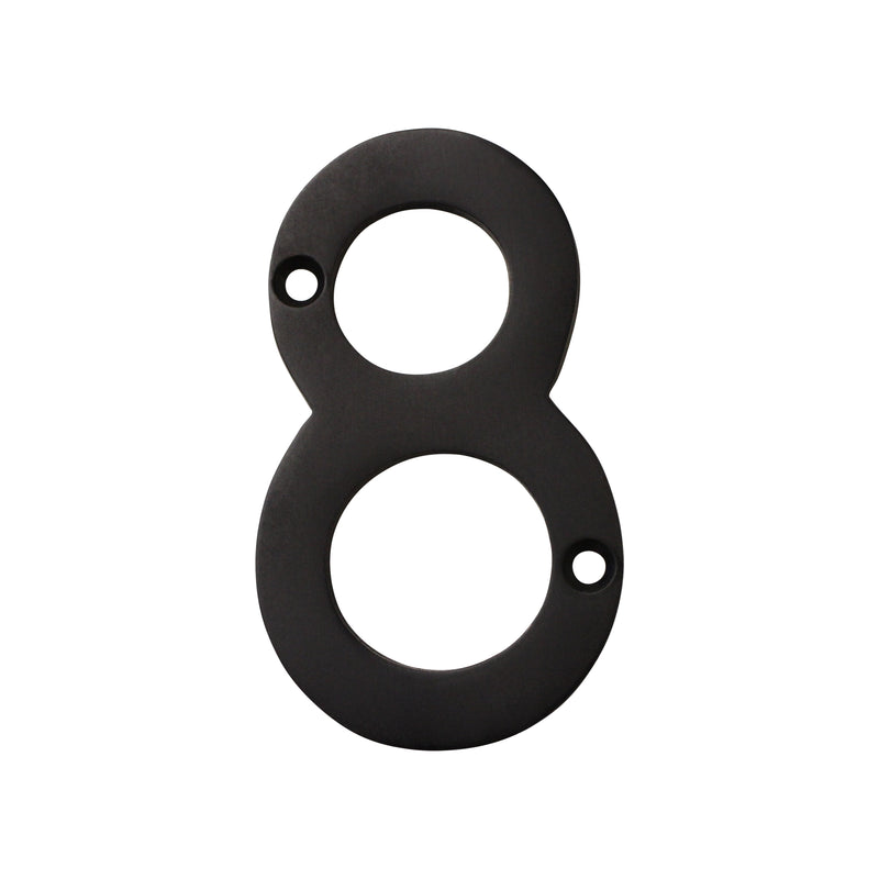 Number BR2270 Modern, Serif House Number, Oil Bronzed Black