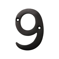 Number BR2270 Modern, Serif House Number, Oil Bronzed Black