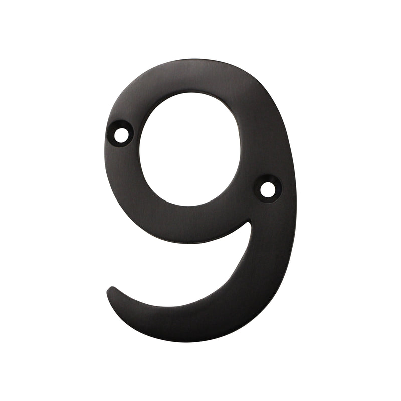 Number BR2270 Modern, Serif House Number, Oil Bronzed Black