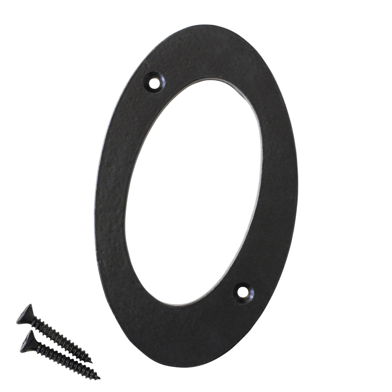 Number IR530 Vintage, Serif House Number, Black