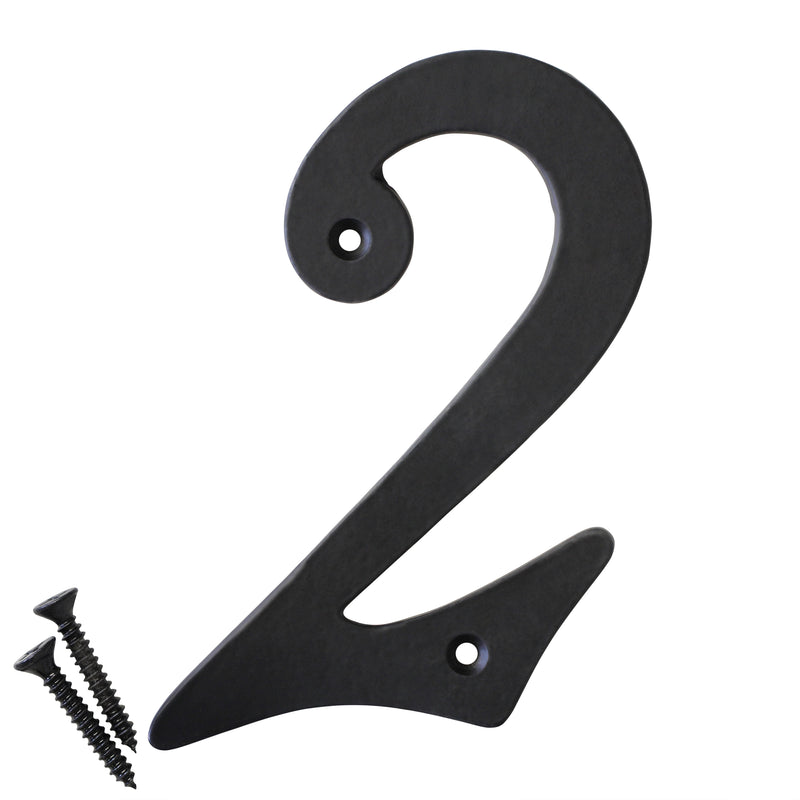 Number IR530 Vintage, Serif House Number, Black