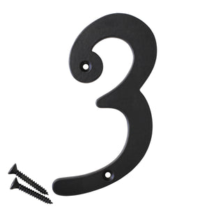 Number IR530 Vintage, Serif House Number, Black
