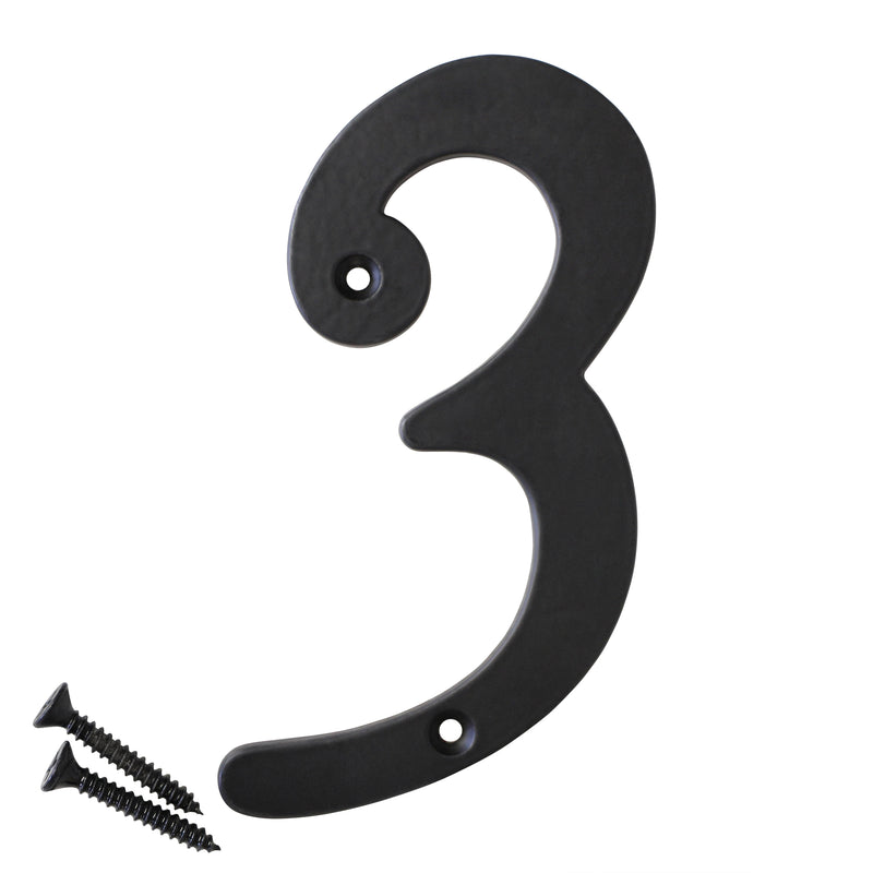 Number IR530 Vintage, Serif House Number, Black