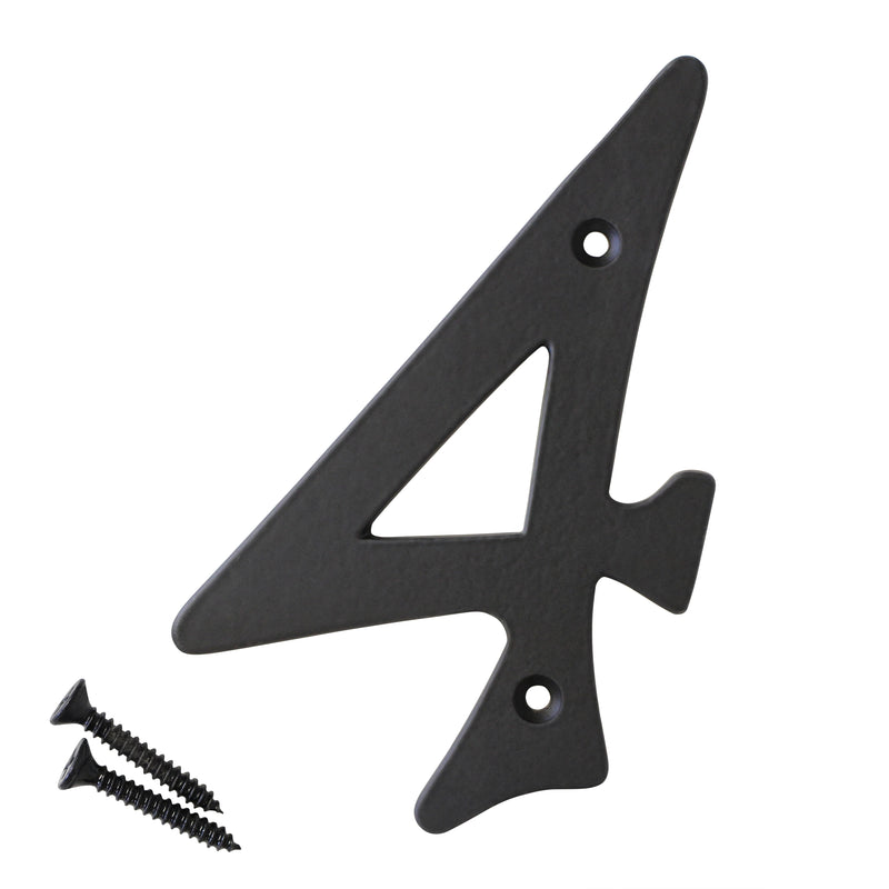 Number IR530 Vintage, Serif House Number, Black
