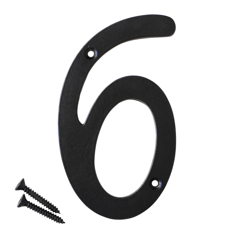 Number IR530 Vintage, Serif House Number, Black