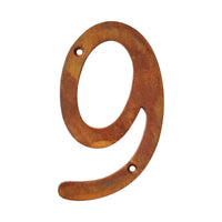 Number IR530 Vintage, Serif House Number, Rust
